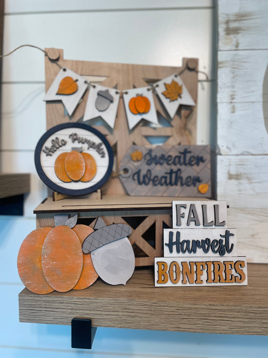 Welcome Pumpkin Tiered Tray DIY Kit