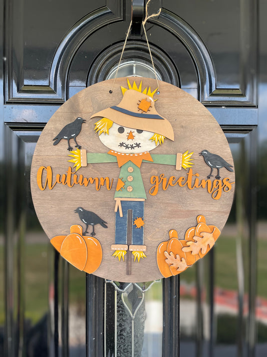 Autumn Greetins Door Hanger DIY Kit