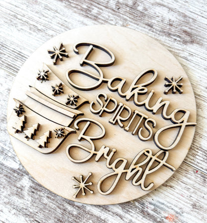 Baking Spirits Bright Mini Sign