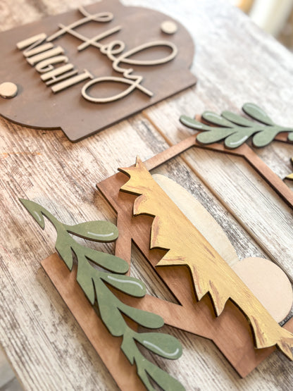 Porch Leaner Interchangeable Nativity Add On DIY Kit