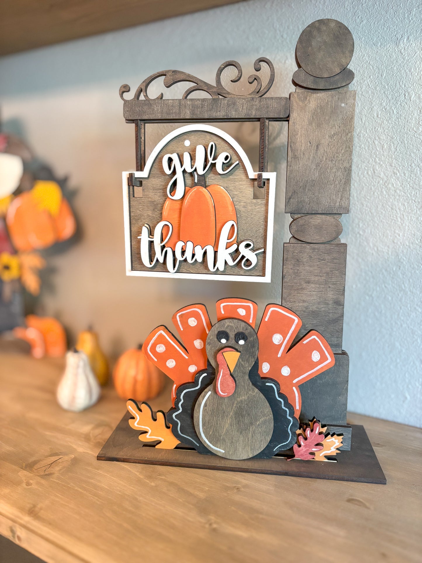 Thanksgiving DIY Post Interchangeable