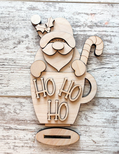 Santa in a Mug Shelf Sitter DIY Kit