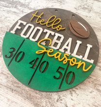 Load image into Gallery viewer, Football Season Door Hanger
