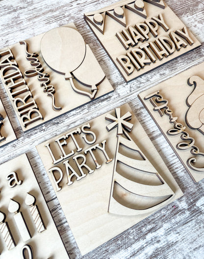 Mini Birthday DIY Signs