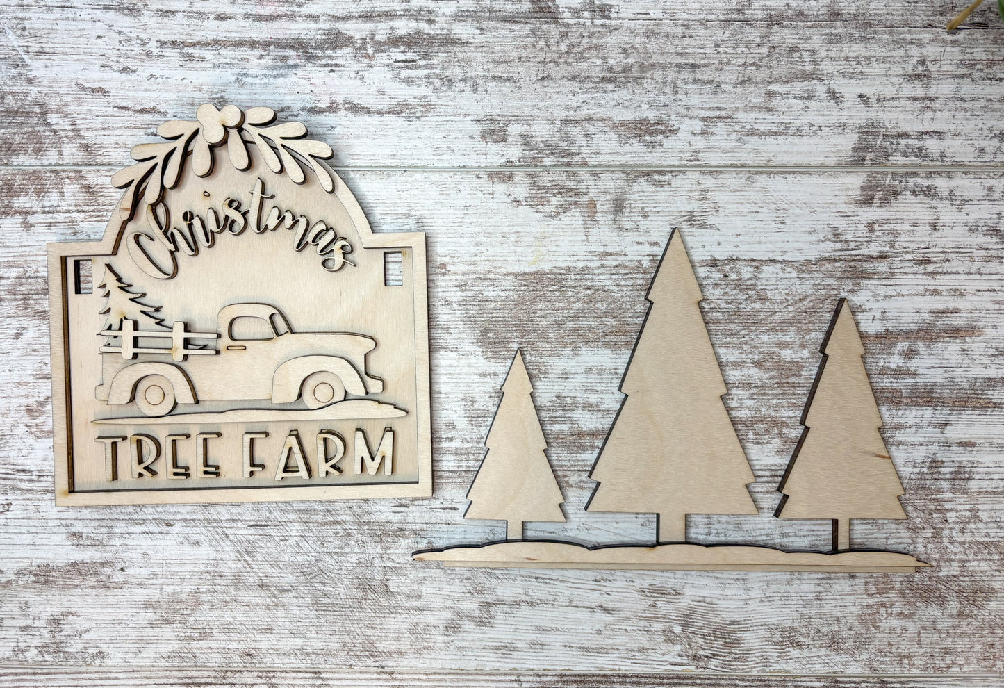 Christmas Tree Farm DIY Post Interchangeable