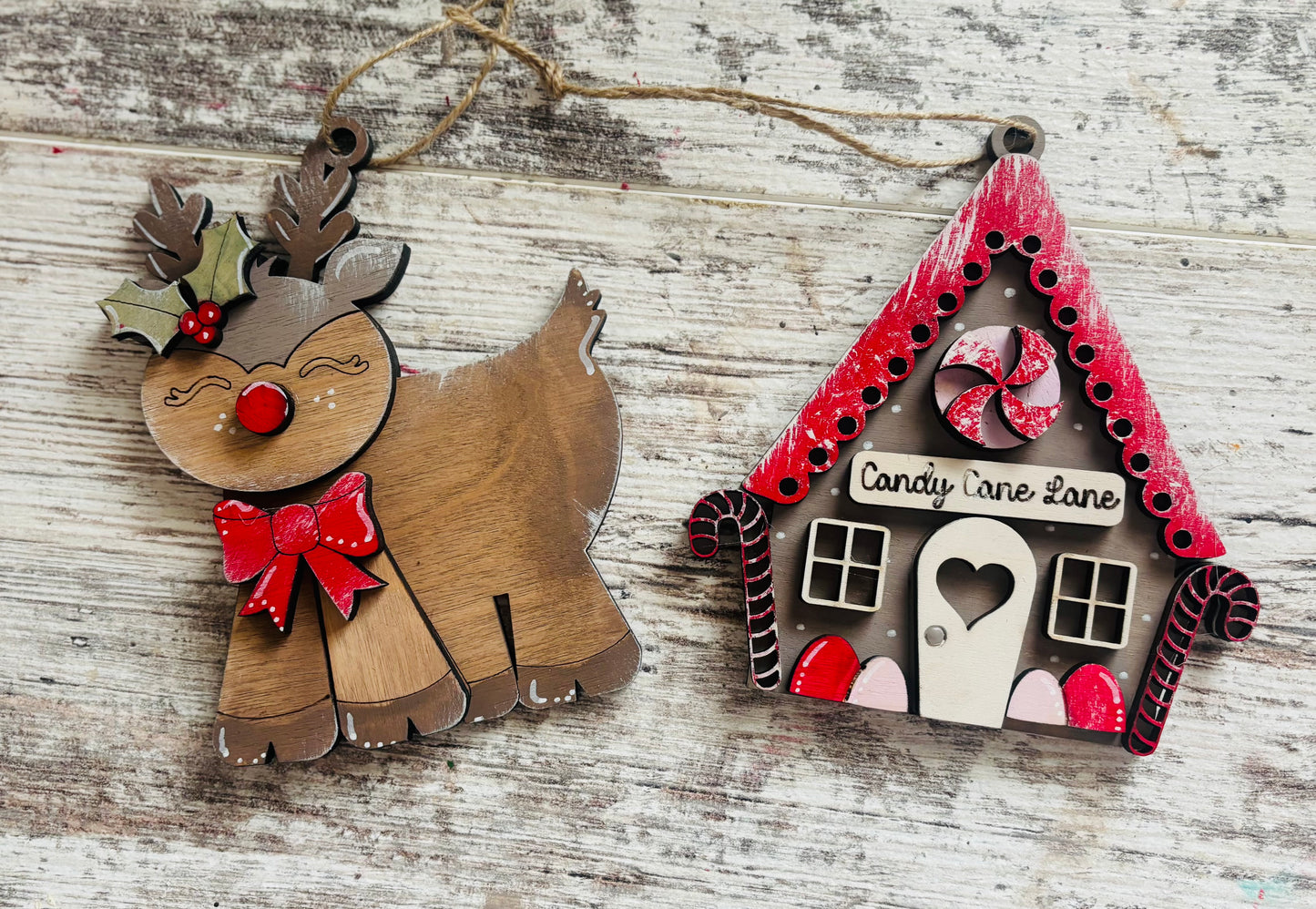 Gingerbread & Reindeer Ornament Bundle