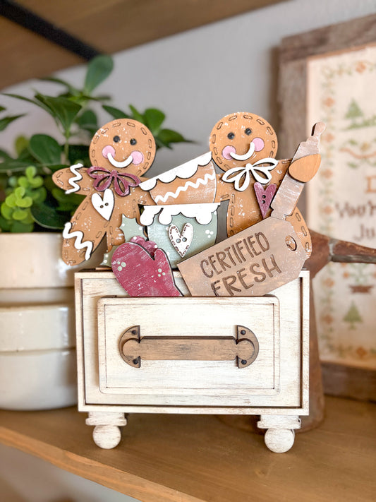 Interchangeable Drawer Gingerbread Certified Fresh Set