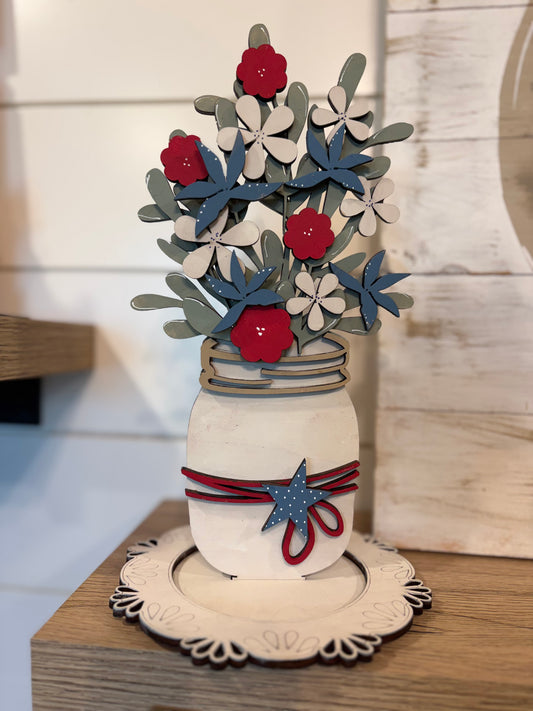 Patriotic Mason Jar DIY Kit