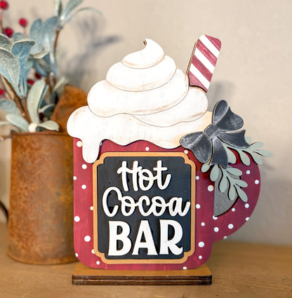 Hot Cocoa Bar Mug Shelf Sitter DIY Kit