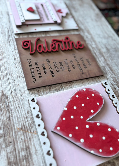 Valentine’s Day Trio Signs DIY Kit