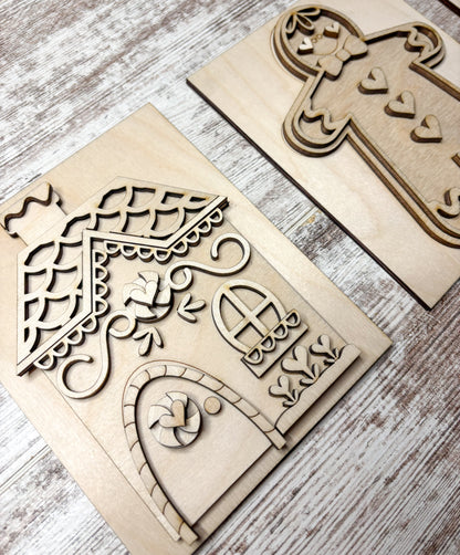 Gingerbread Mini Signs DIY Kit