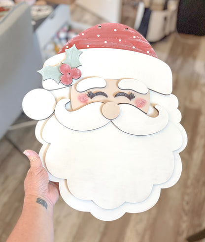 Retro Santa Door Hanger DIY Kit