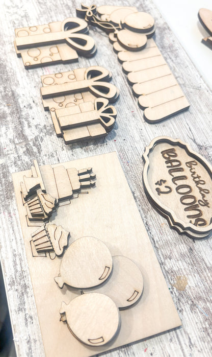 DIY Interchangeable Market Stand Birthday