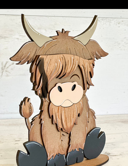 Highland Cow Interchangeable DIY Kit
