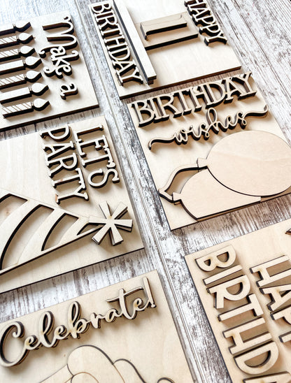 Mini Birthday DIY Signs
