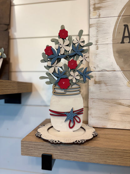 Patriotic Mason Jar DIY Kit