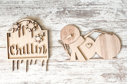 Snowman DIY Post Interchangeable