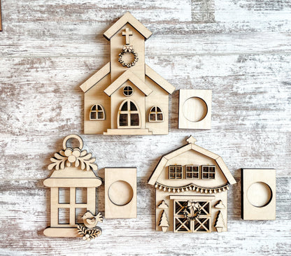 Christmas in July Votive Candle Holder DIY Kit