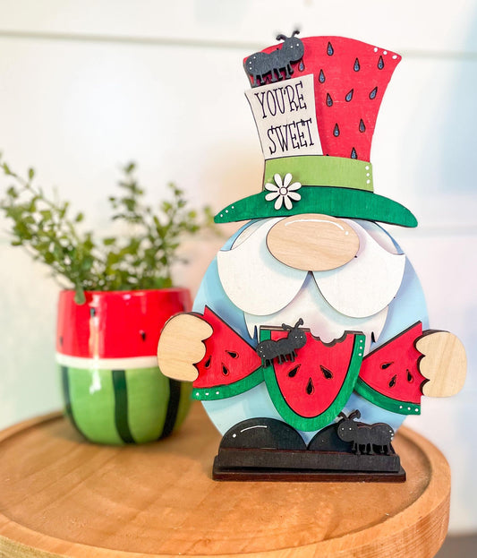 Watermelon Summer DIY Gnome Shelf Sitter