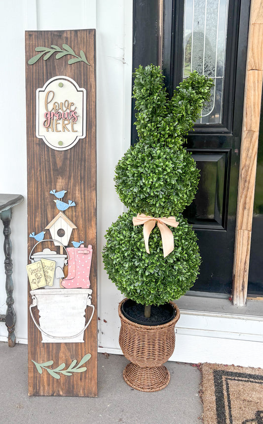 Porch Leaner Interchangeable Love Grows Here Add On DIY Kit