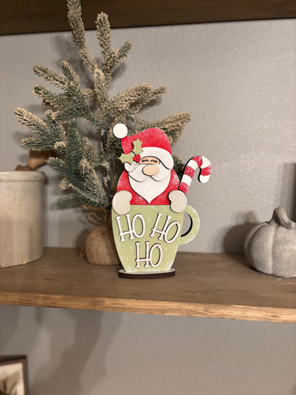 Santa in a Mug Shelf Sitter DIY Kit