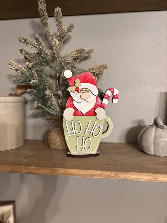 Santa in a Mug Shelf Sitter DIY Kit