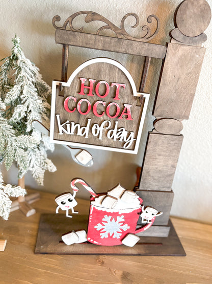 Hot Cocoa DIY Post Interchangeable