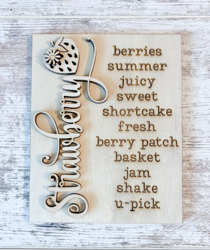 Strawberry Trio Signs