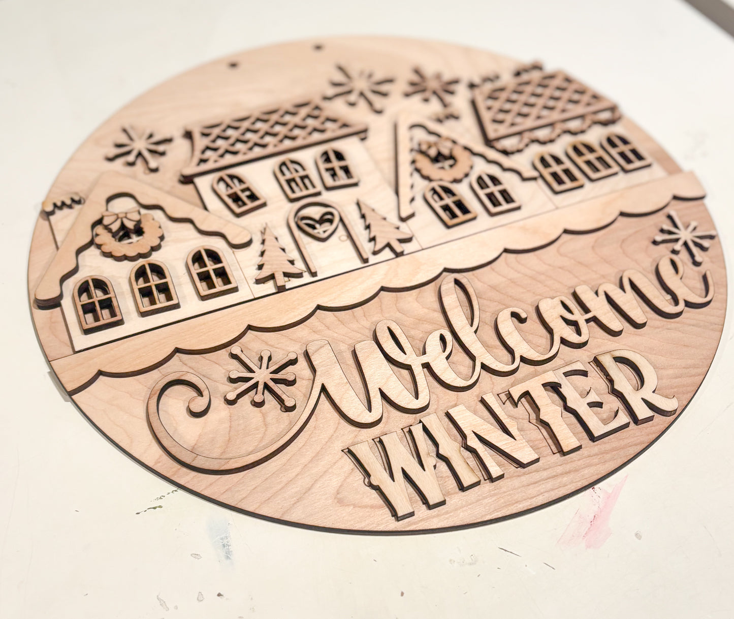Welcome Winter Door Hanger DIY Kit