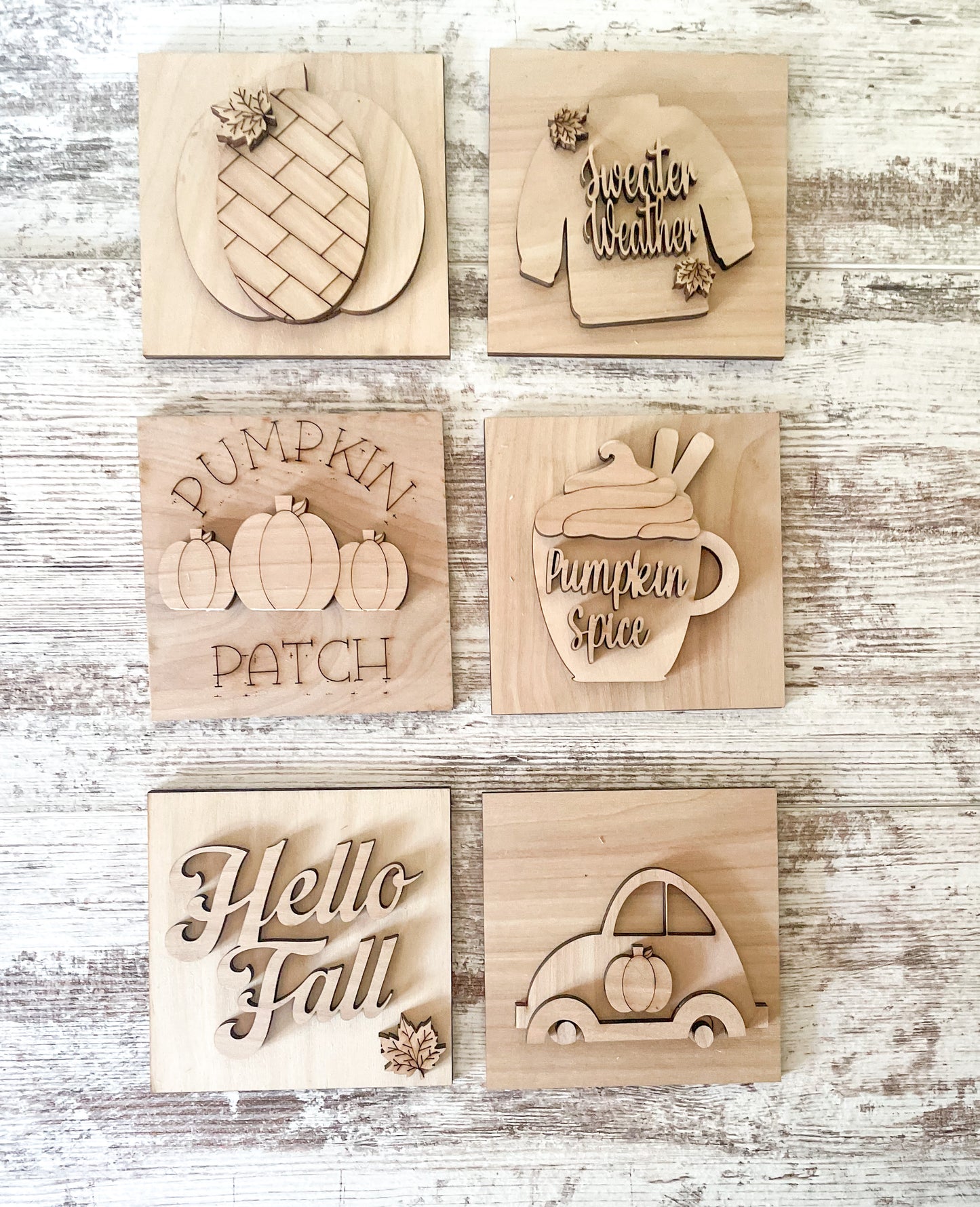 Fall Mini Signs DIY Kit