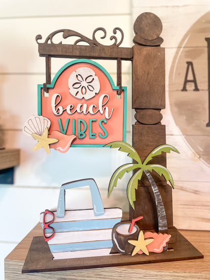 Beach Vibes DIY Post Interchangeable
