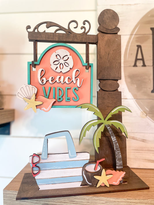 Beach Vibes DIY Post Interchangeable