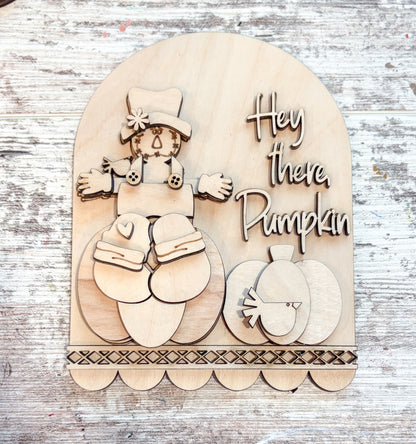 Hey There Pumpkin Scarecrow DIY Paint Kit | Fri-YAY Craft Kit