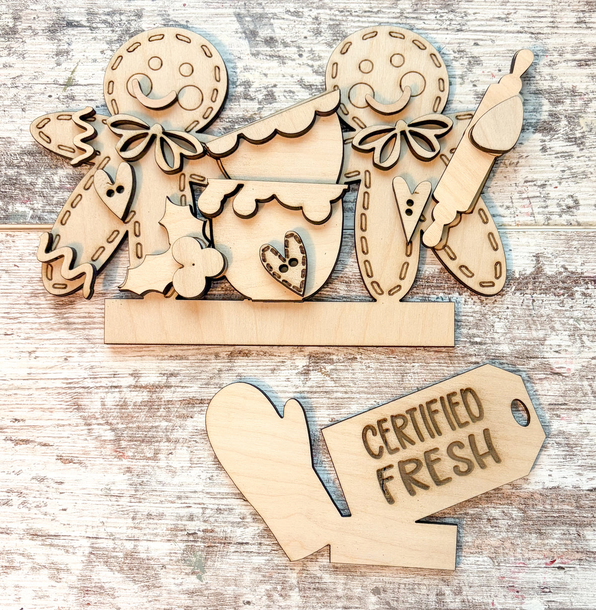 Interchangeable Drawer Gingerbread Certified Fresh Set