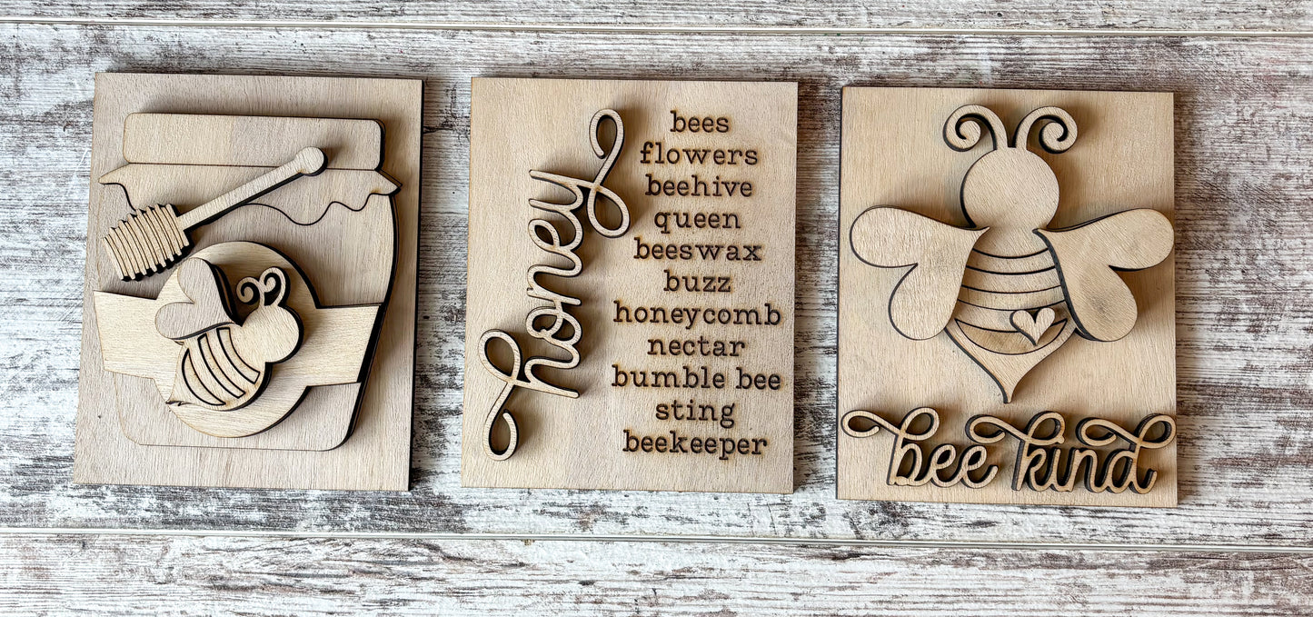 Bee Trio Signs