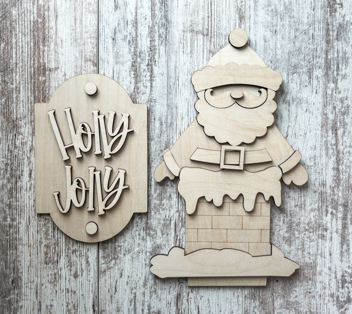 Porch Leaner Interchangeable Santa Add On DIY Kit