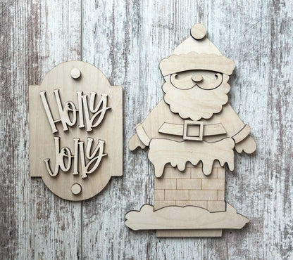 Porch Leaner Interchangeable Santa Add On DIY Kit