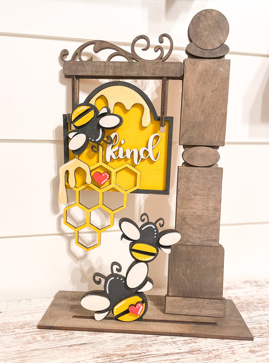 Bee Kind DIY Post Interchangeable