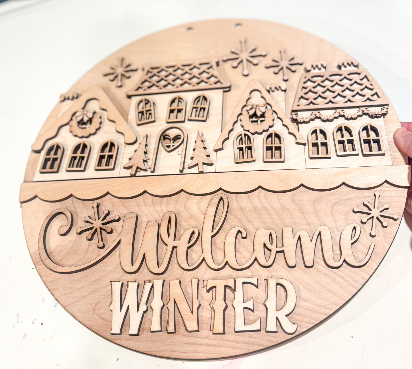 Welcome Winter Door Hanger DIY Kit