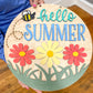 Hello Summer Bee with Flowers Door Hanger DIY Kit