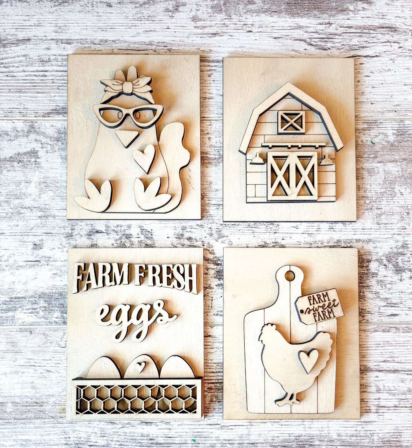 Chicken Trio Signs