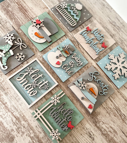 Winter Mini DIY Signs