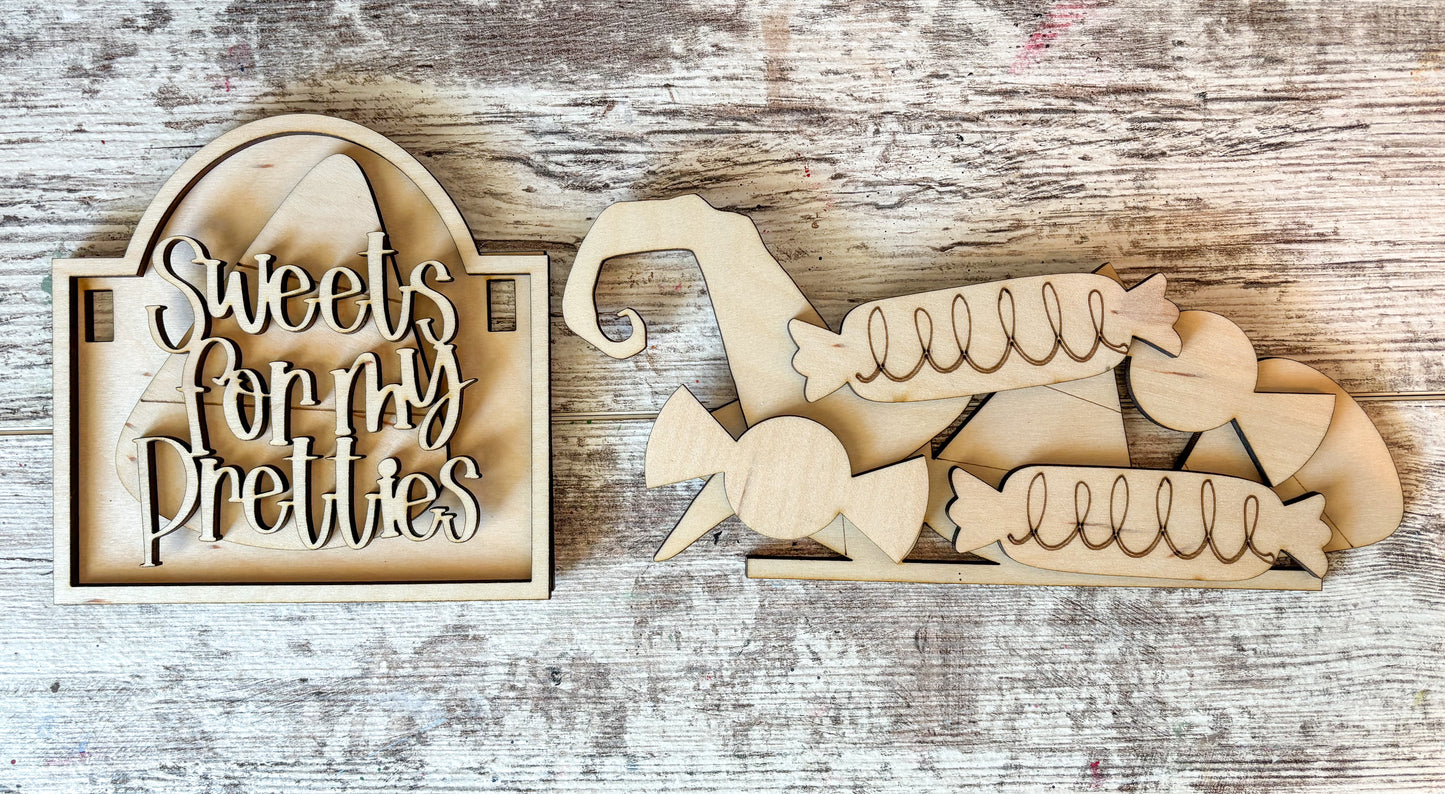 Halloween Candy DIY Post Interchangeable