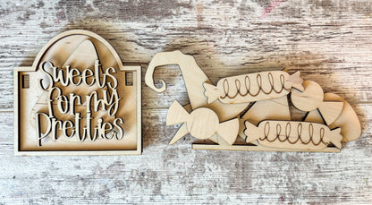 Halloween Candy DIY Post Interchangeable