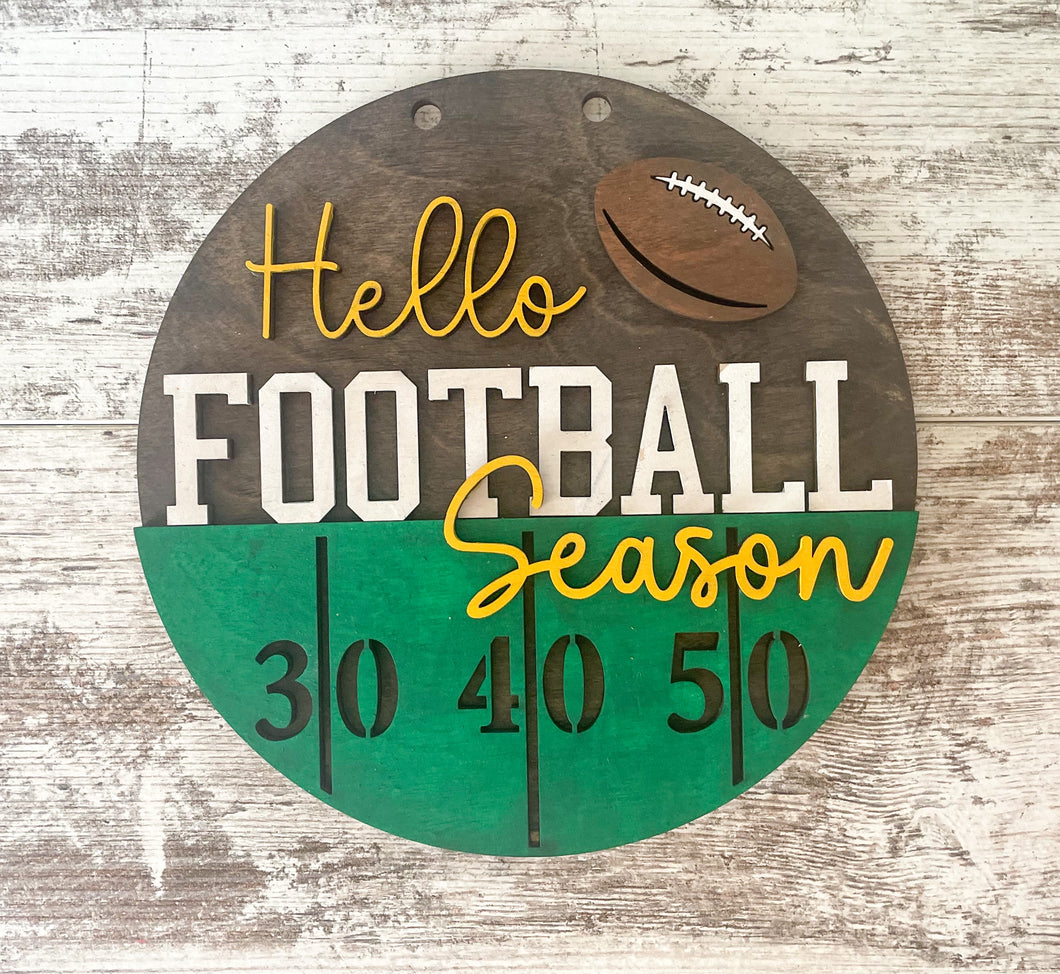 Football Season Door Hanger