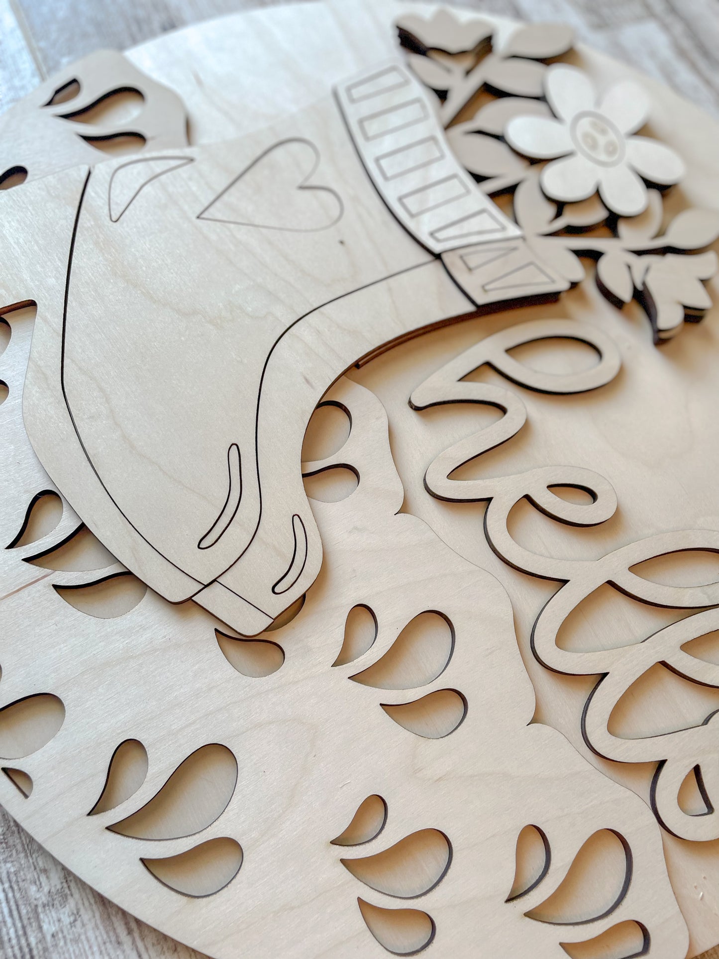Hello Spring Rain Boots DIY Door Hanger Kit