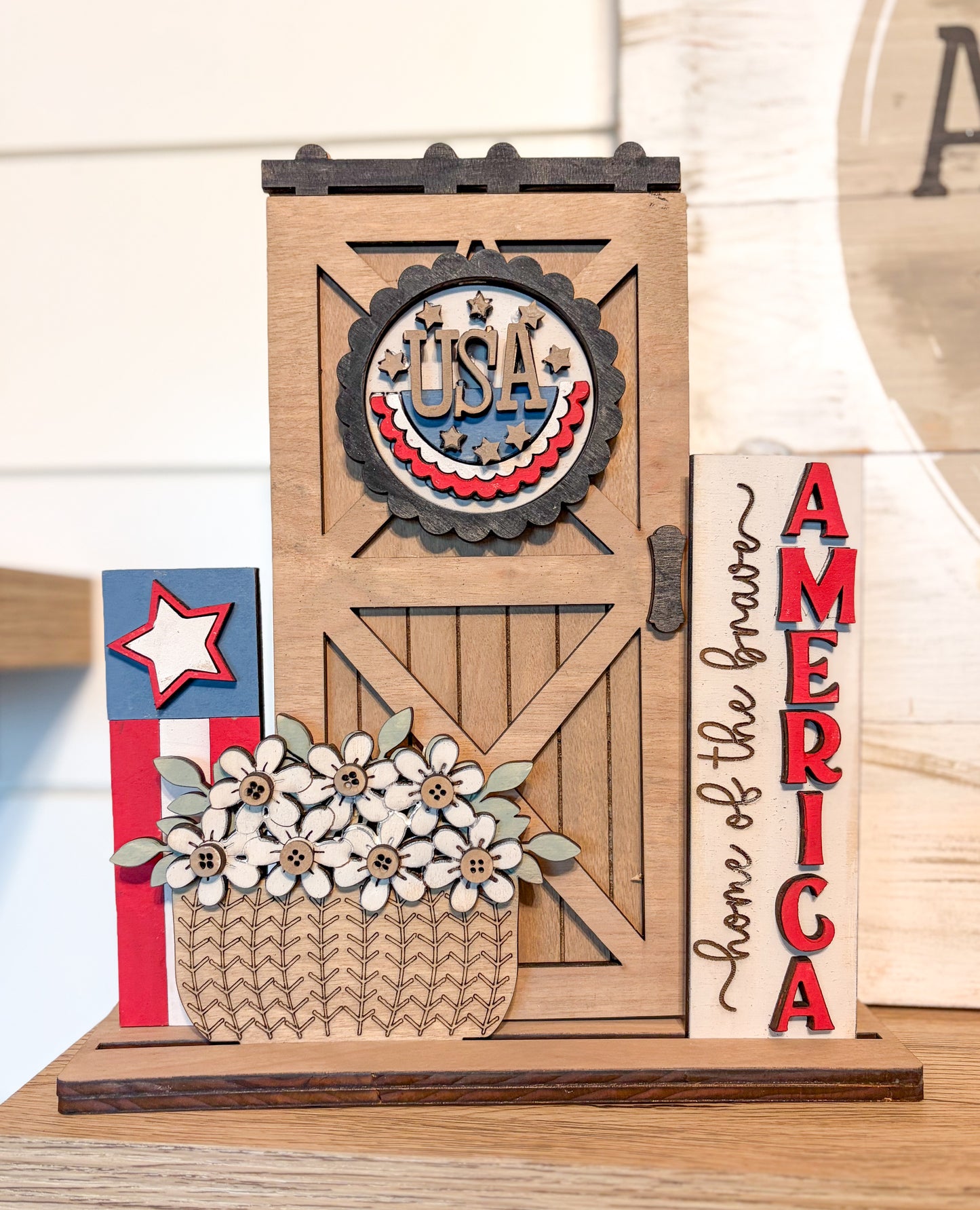 Interchangeable Barn Door America Set