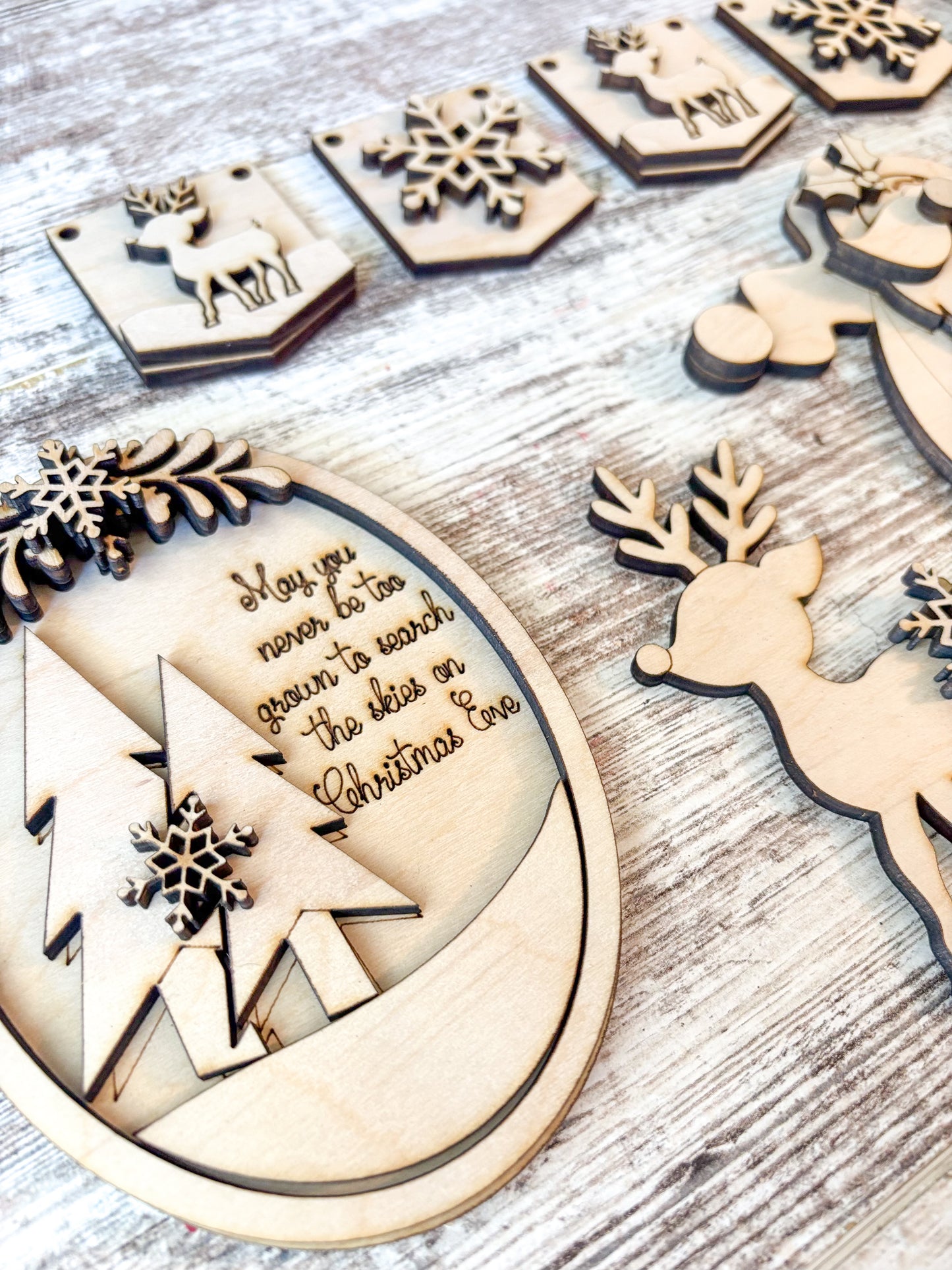 Reindeer Tiered Tray DIY Kit