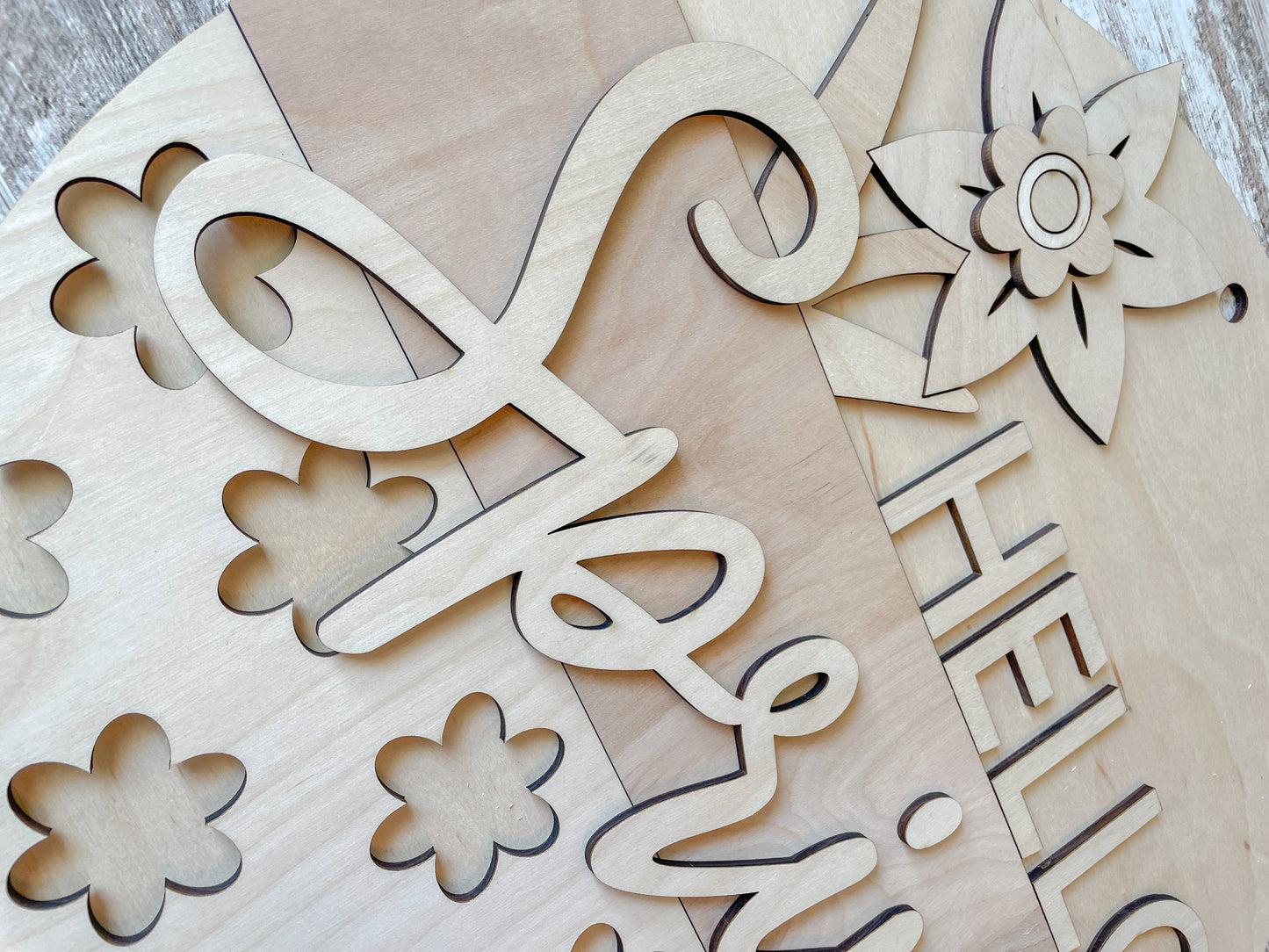 Hello Spring DIY Door Hanger Kit