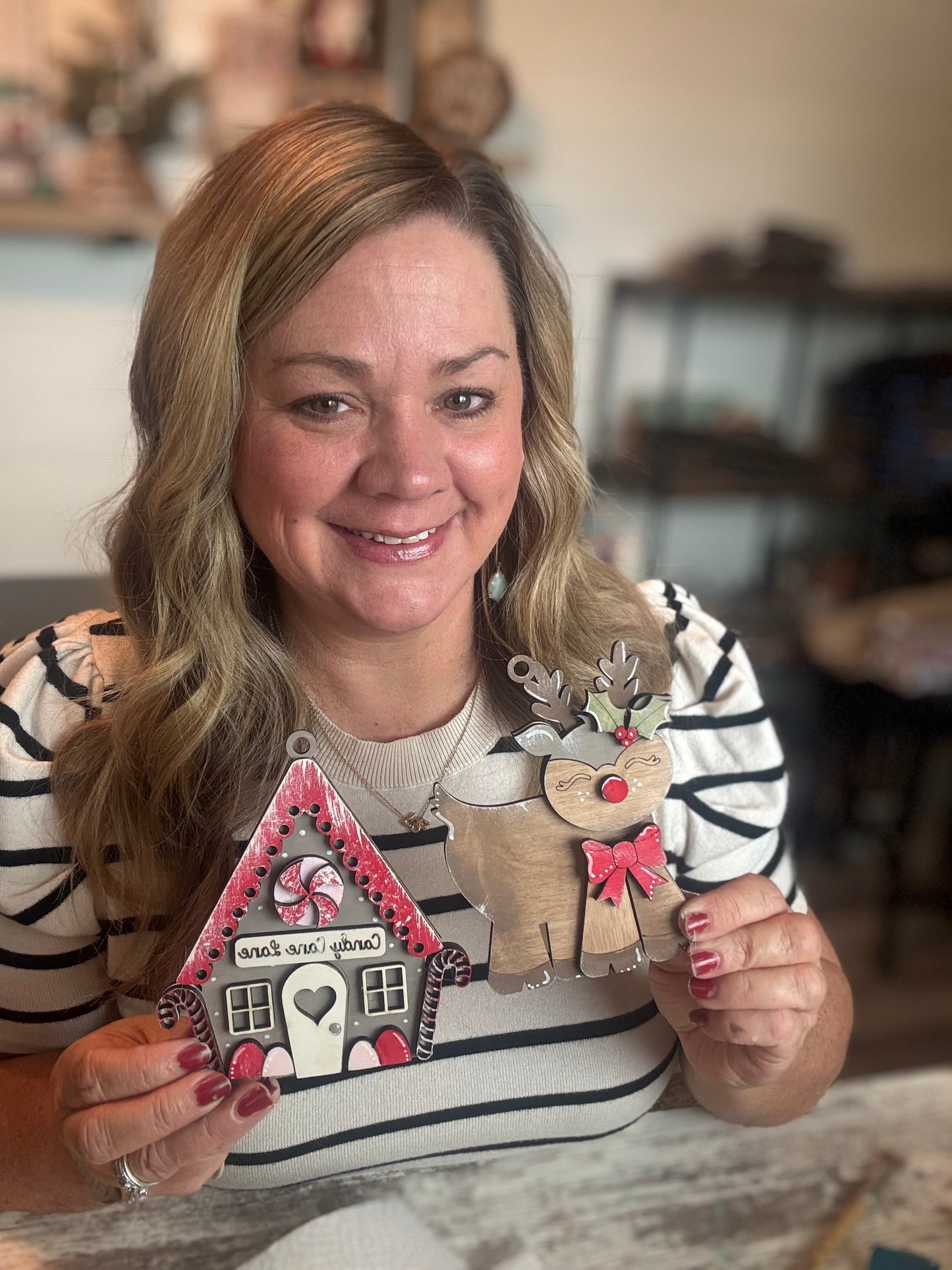 Gingerbread & Reindeer Ornament Bundle